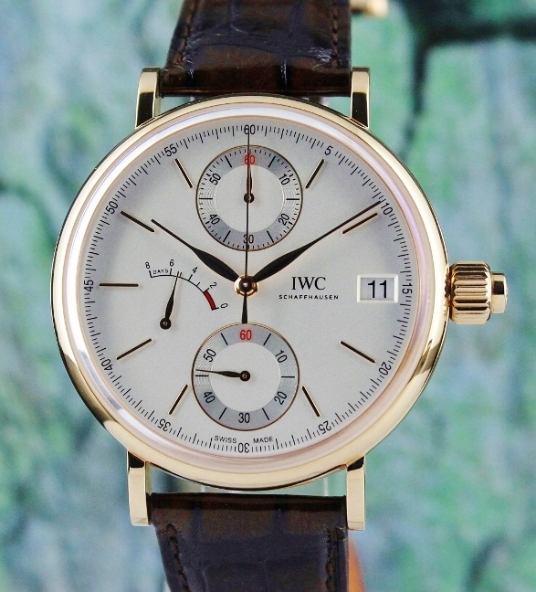 (image for) IWC Portofino Monopusher Chronograph 18K Rose Gold Watch / IW515104